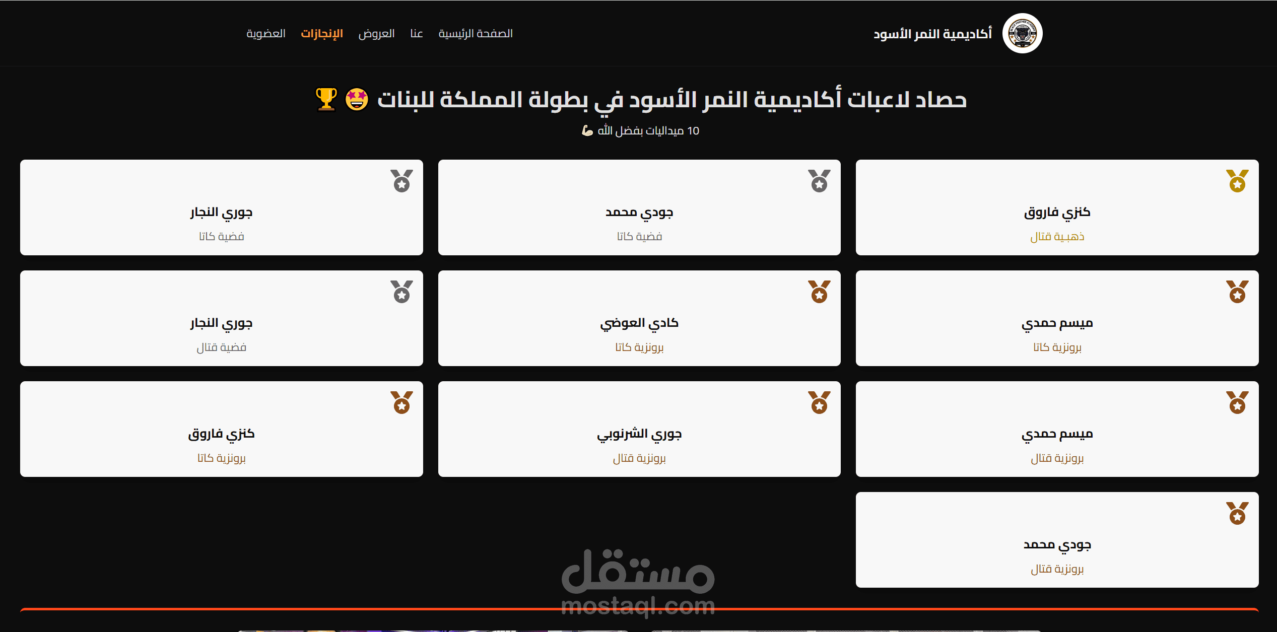 أكاديمية النمر الاسود