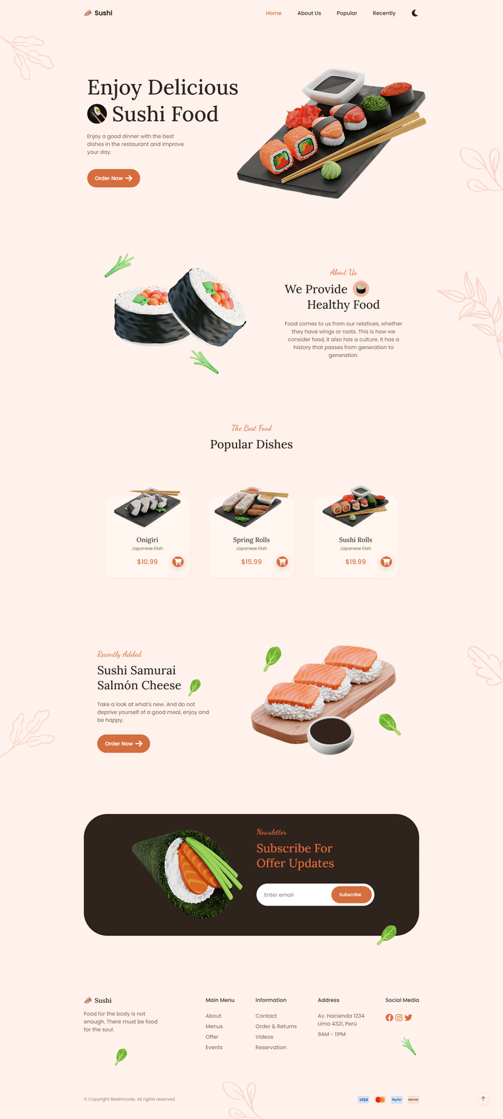 Sushi Website