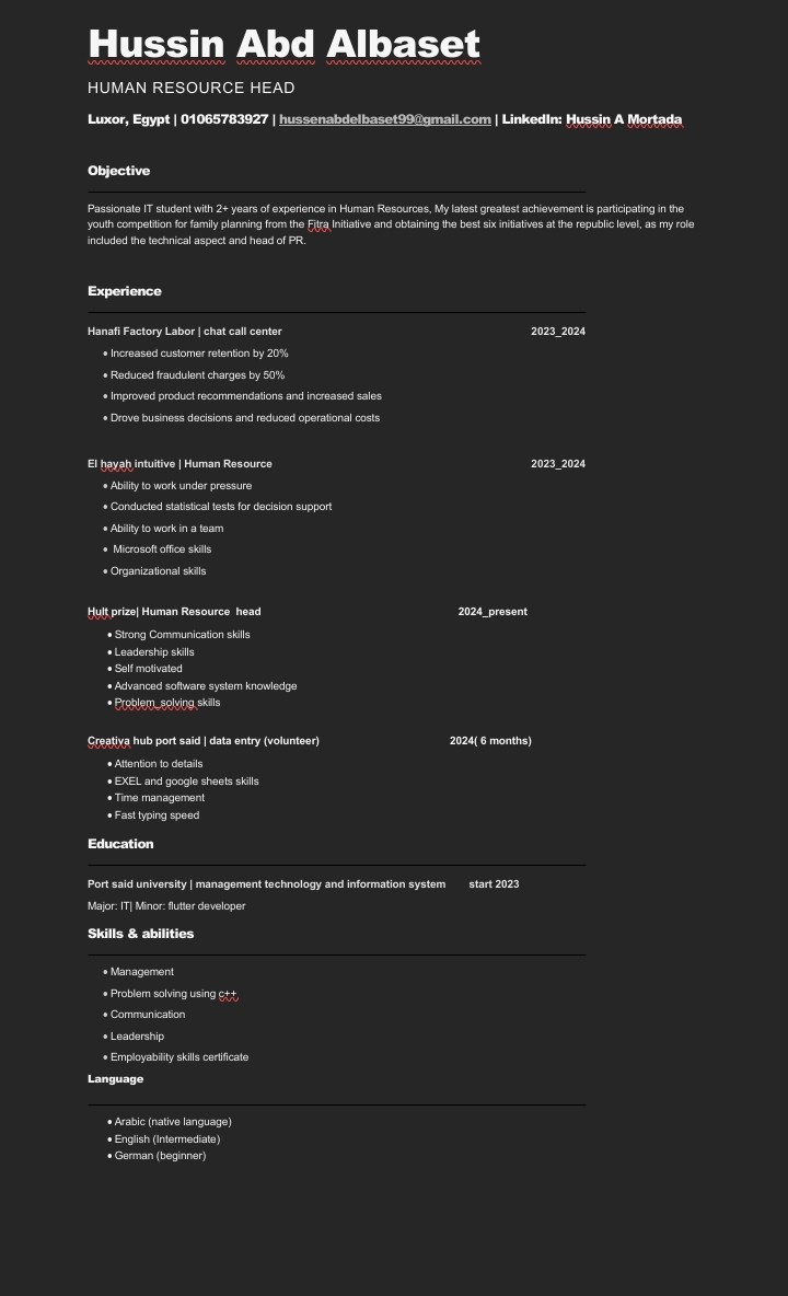 My CV