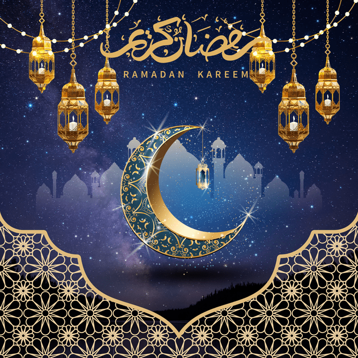 تصميم بمناسبة شهر رمضان المبارك