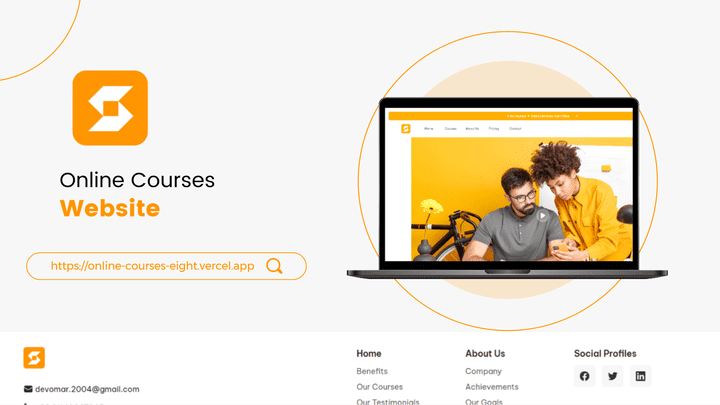 Online Courses Website - موقع كورسات