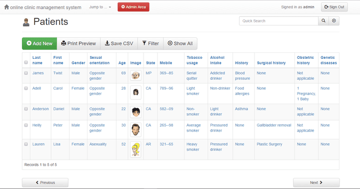 Clinic Management System