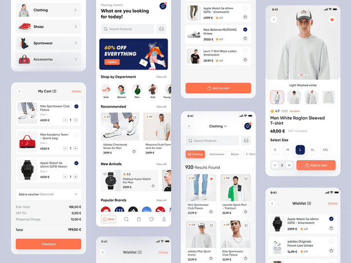 Ecommerce mobile app