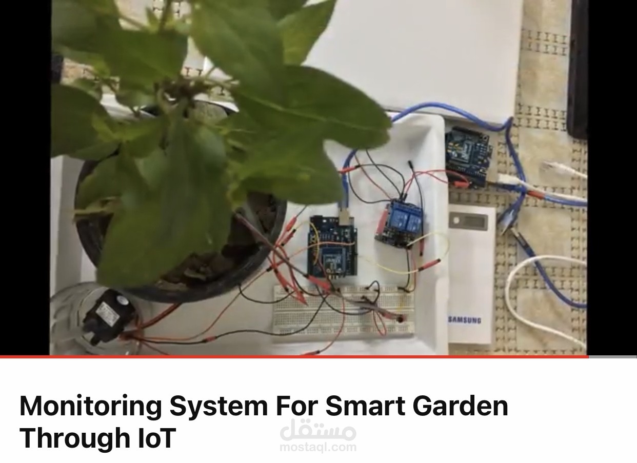 Monitoring system for smart garden through using IOT