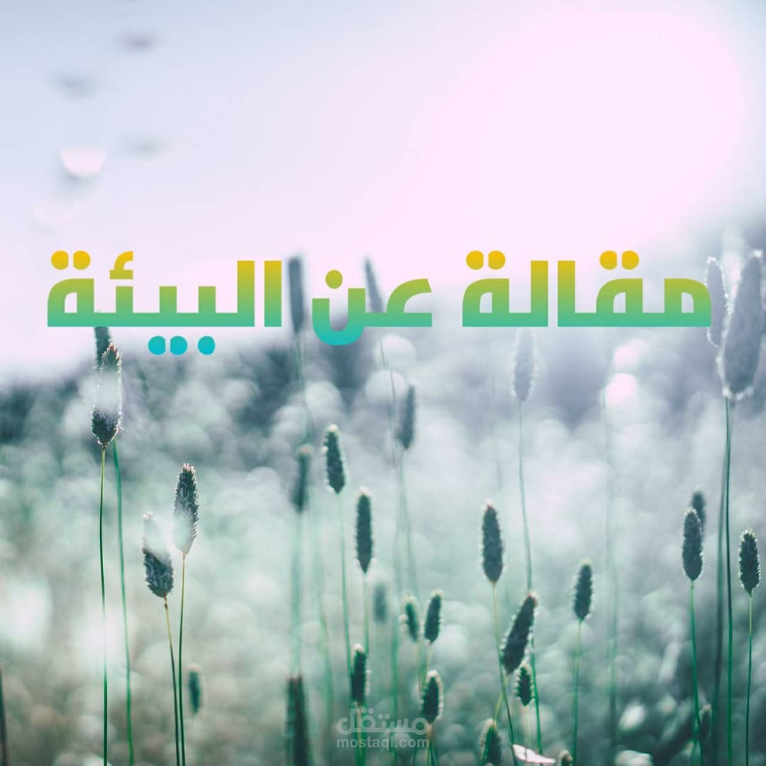 كتابة مقالة عن البيئة