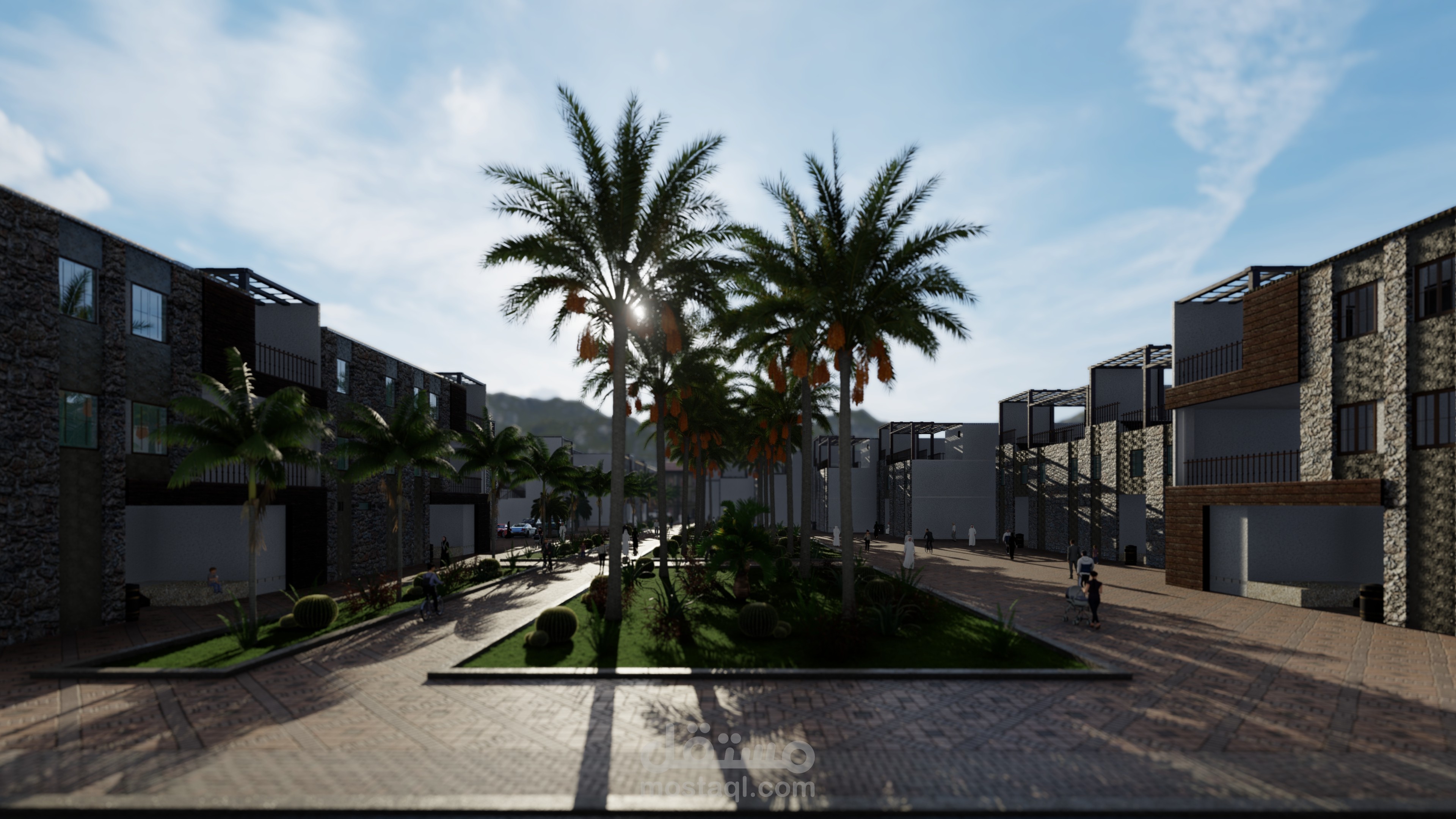 rural complex in the countryside