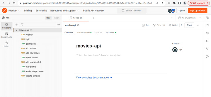 Movies API