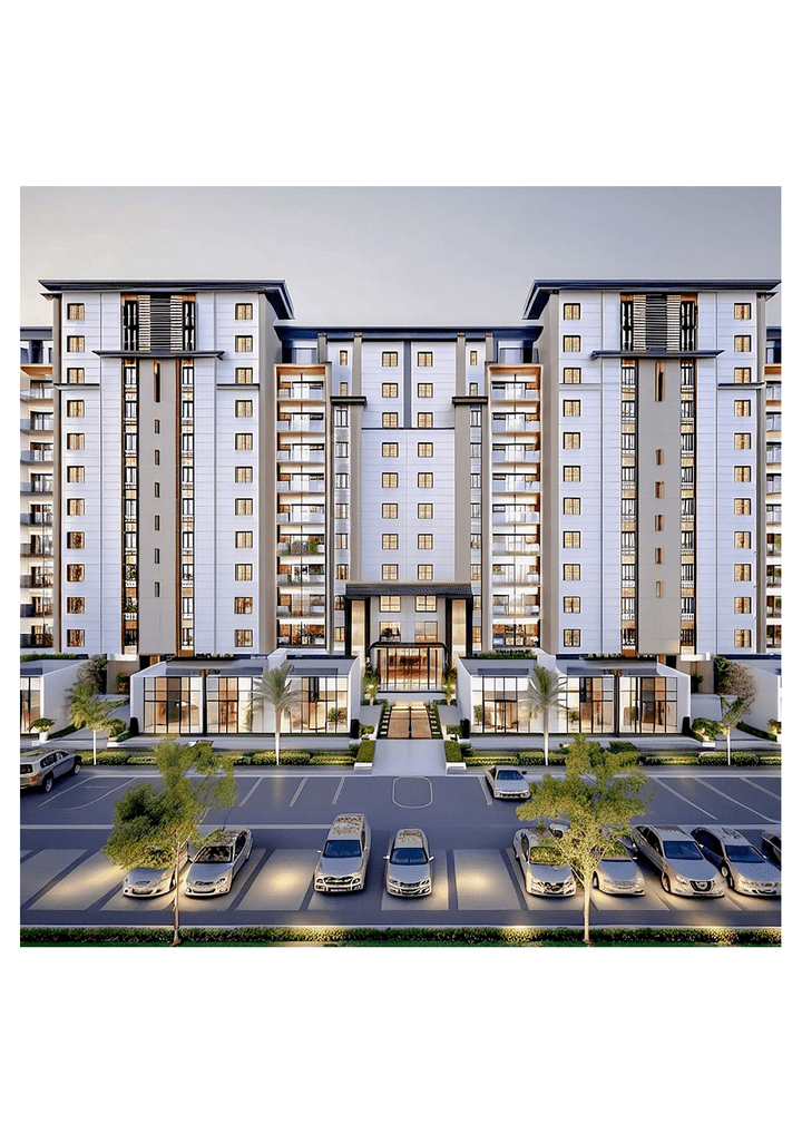 تصميم خارجي لمجمع سكني بمساحة 12000 متر مربع - Exterior Design