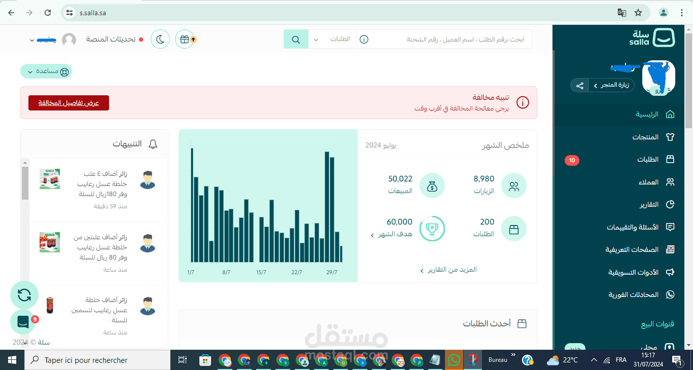 مبيعات قوية