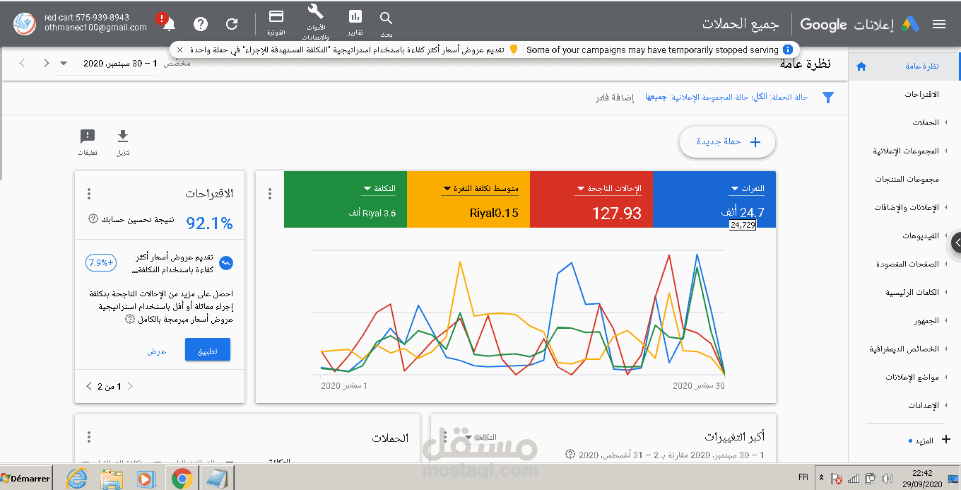 نتائج إعلانات ممولة