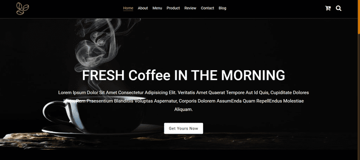 تصميم وتطوير متجر إلكتروني لبيع القهوه