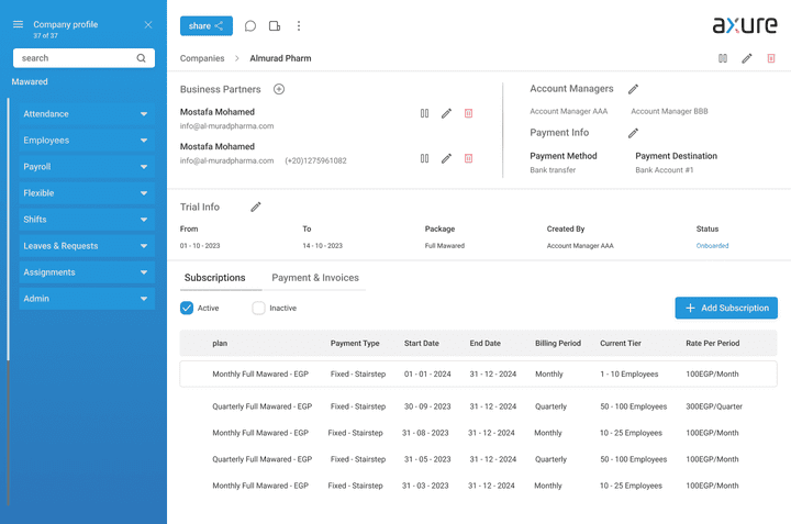 Payroll HR system