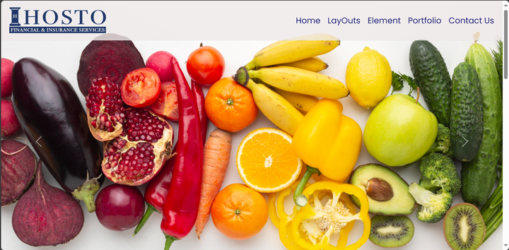 موقع تسوق وعرض لمنتجات الخضروات والفواكه مع تصميم ويب متجاوب و جذاب وواجهة مستخدم مريحة