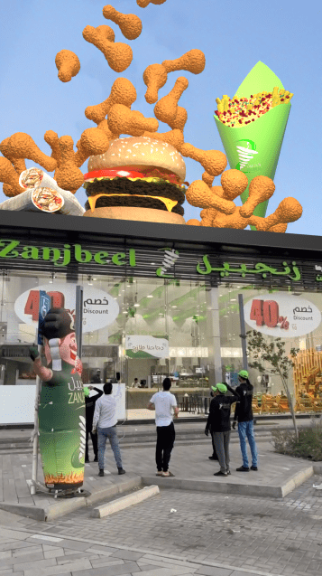 cgi ad for zanjbeel restaurant