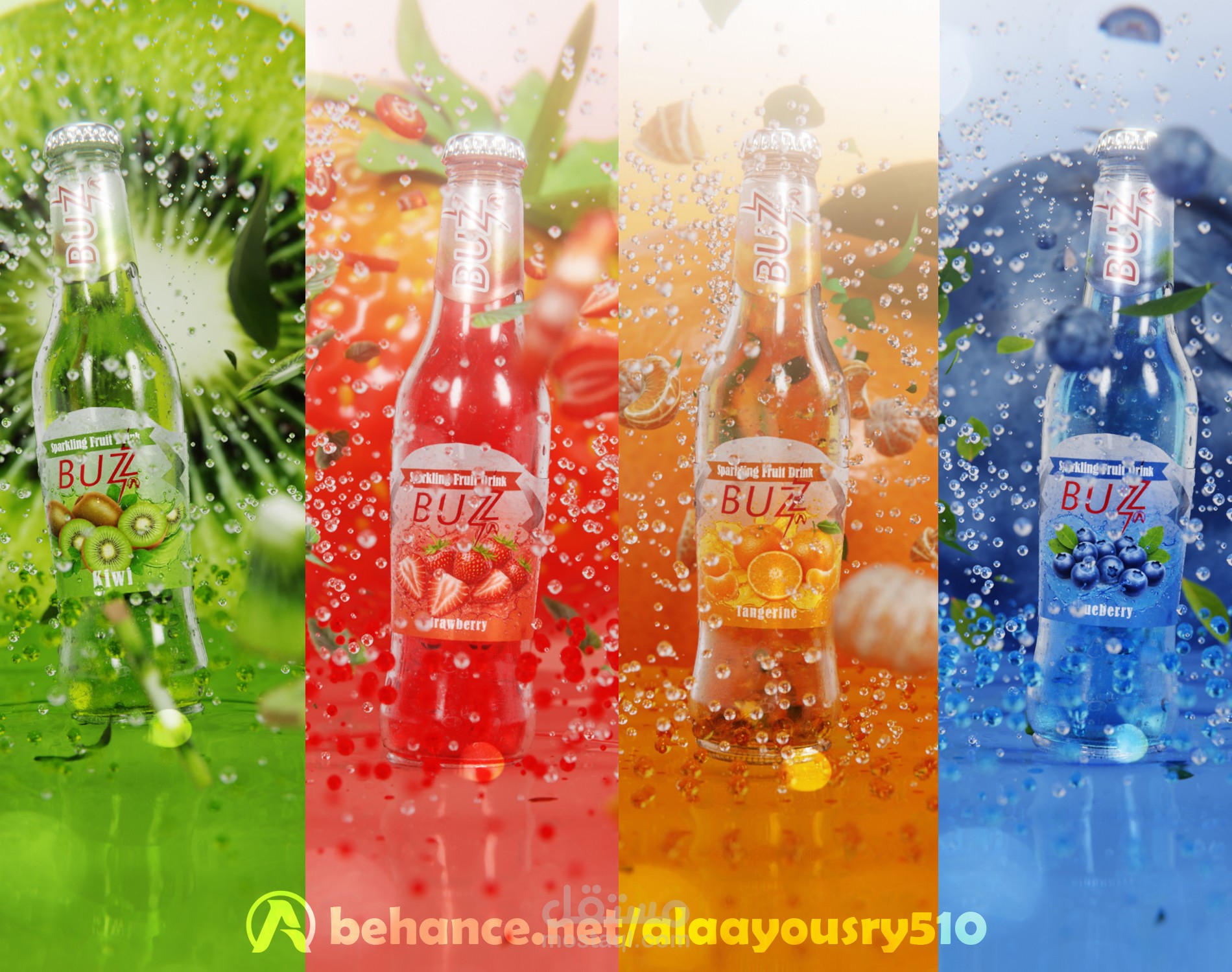 BUZZ Sparkling Fruit Drink Unofficial 3D Ad