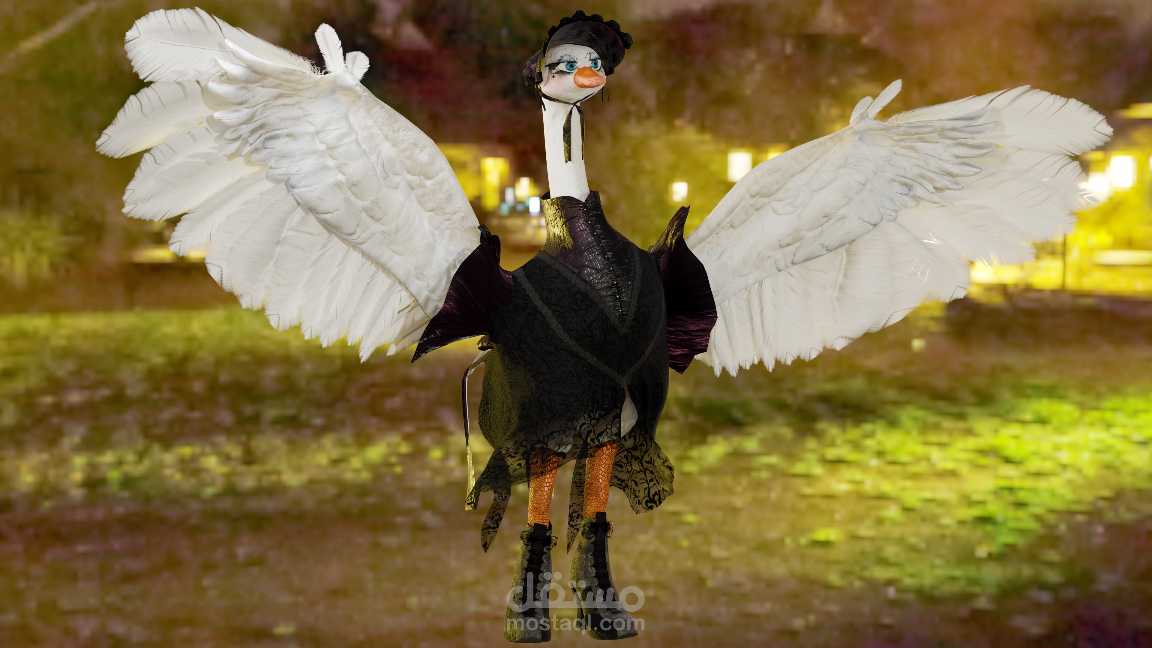 Goth Goose Character