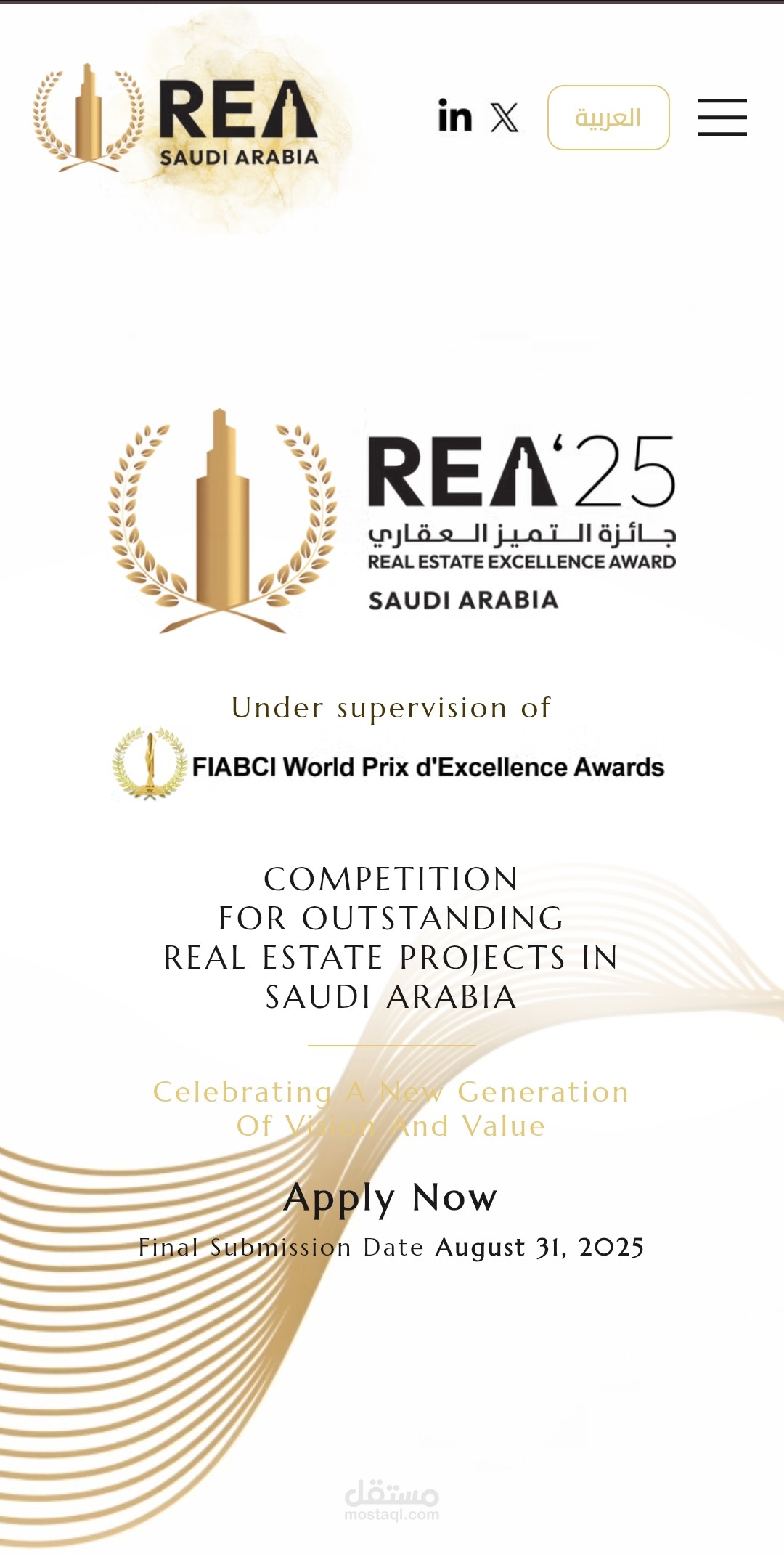 Real Estate Excellence Award Website