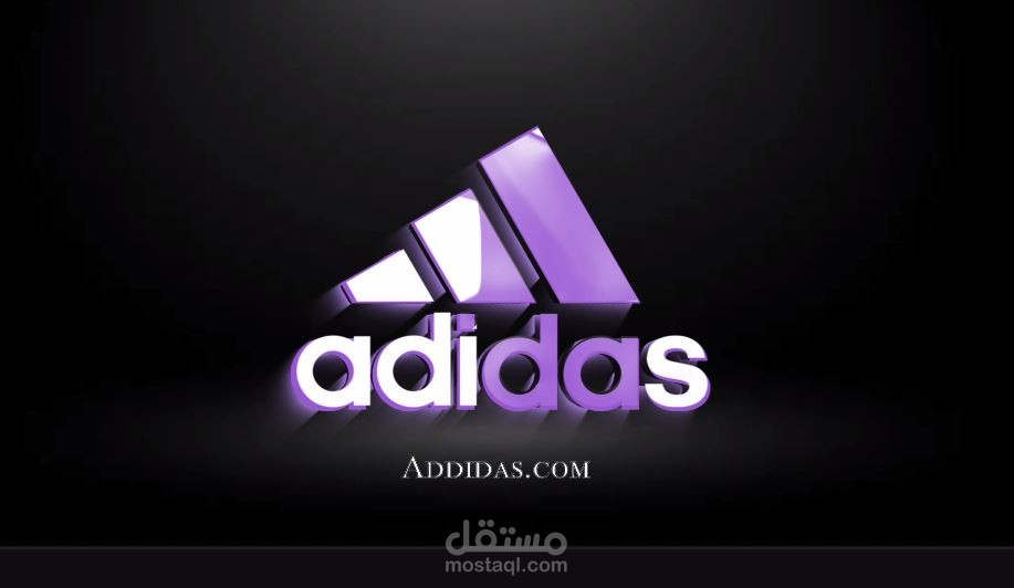 un official adidas logo Animation تحريك لوجو غير رسمي ل Adidas