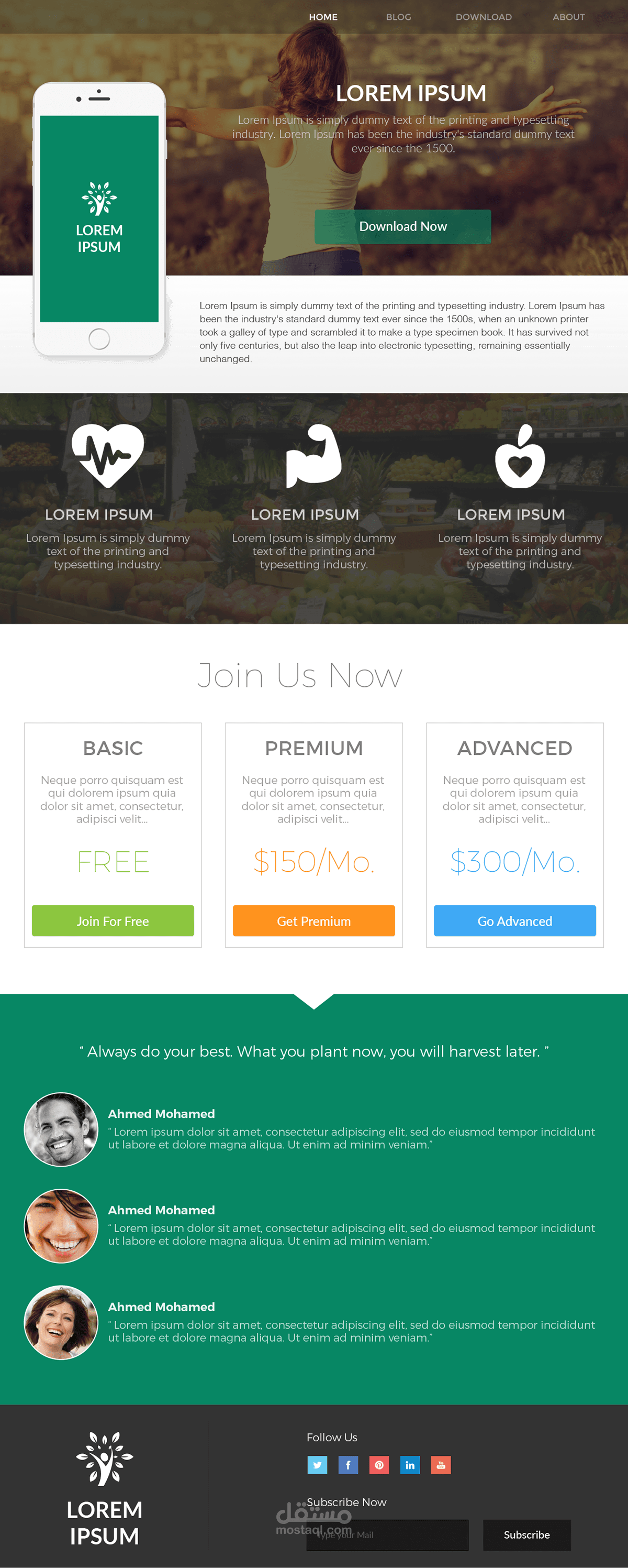 Healthy Landing Page healthy-landing-page