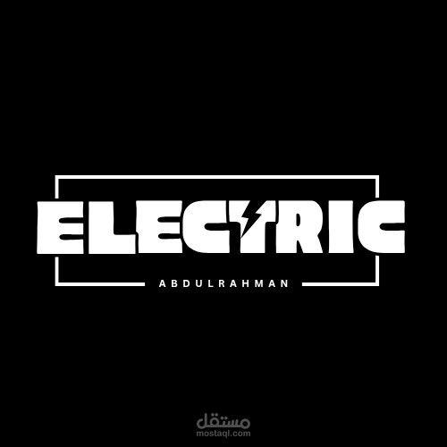 شعار احترافي لكلمة ELECTRIC بتصميم عصري مميز