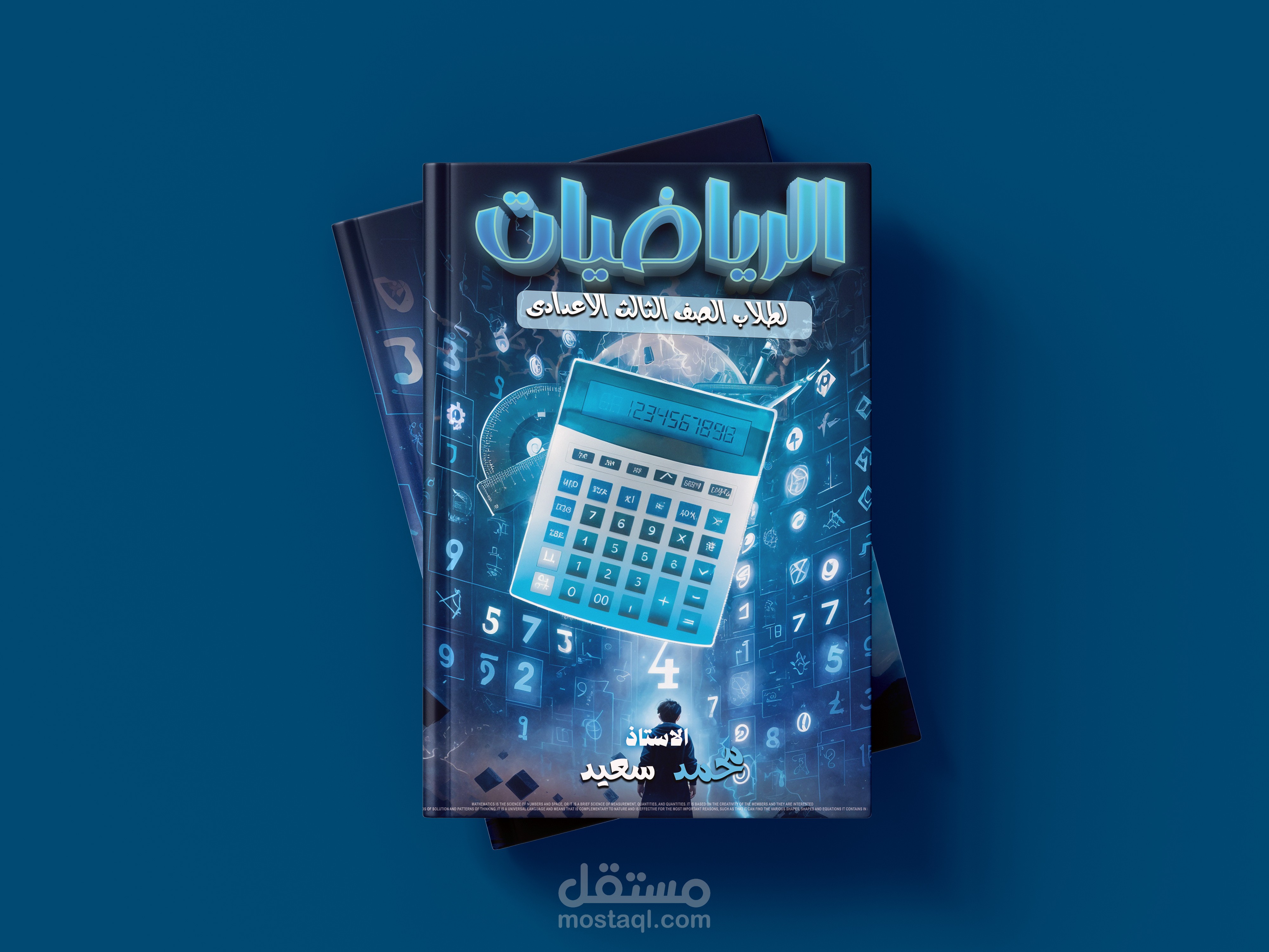 تصميم كتاب لمادة الرياضيات لطلاب اعدادي