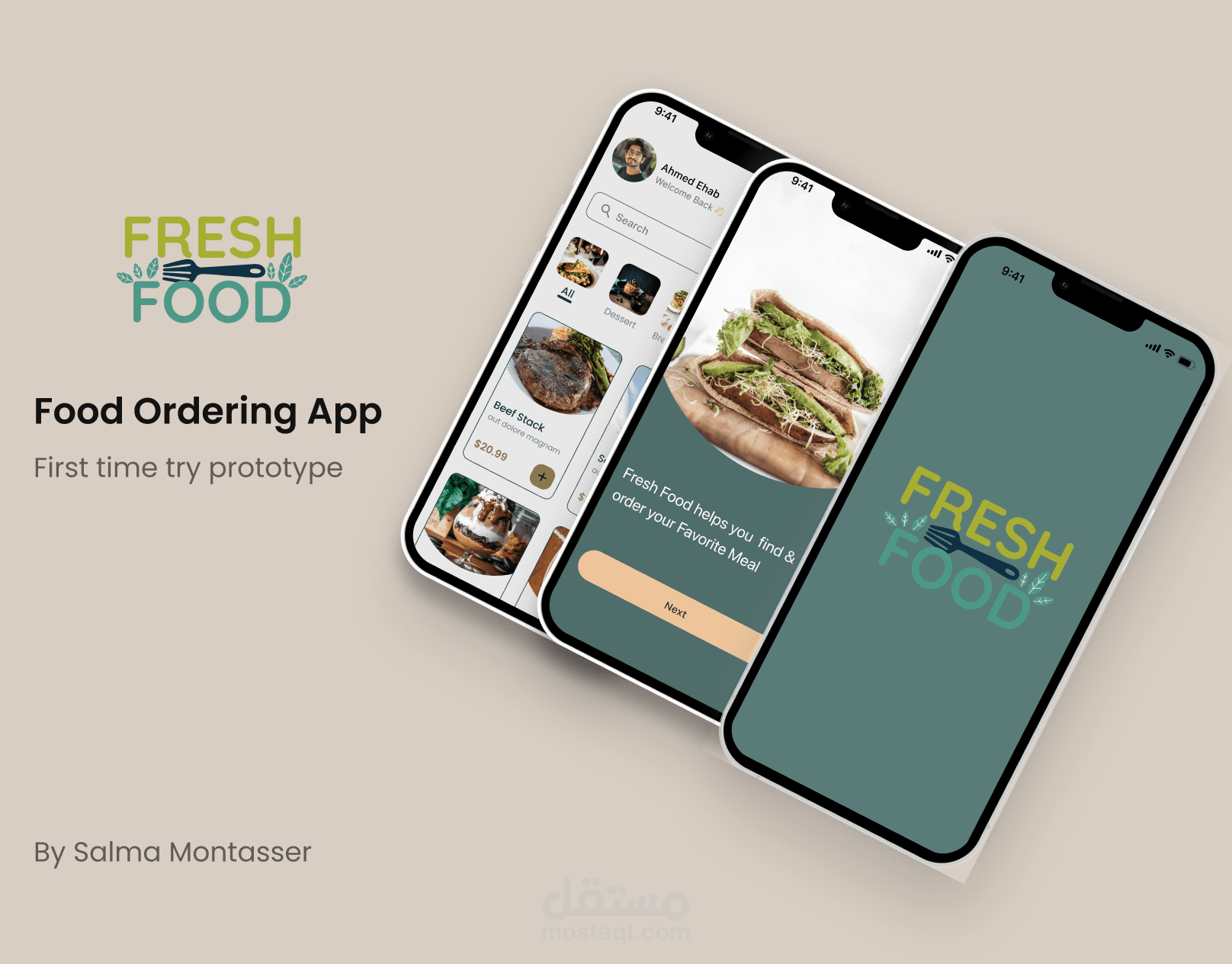 fresh food - Prototype ui desgin