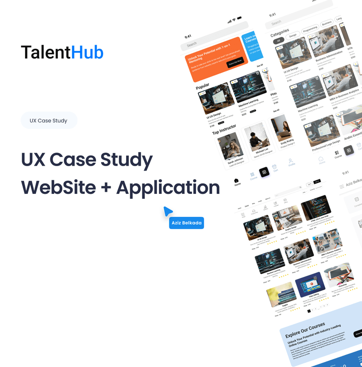 TalentHub Learning Website | Case Study