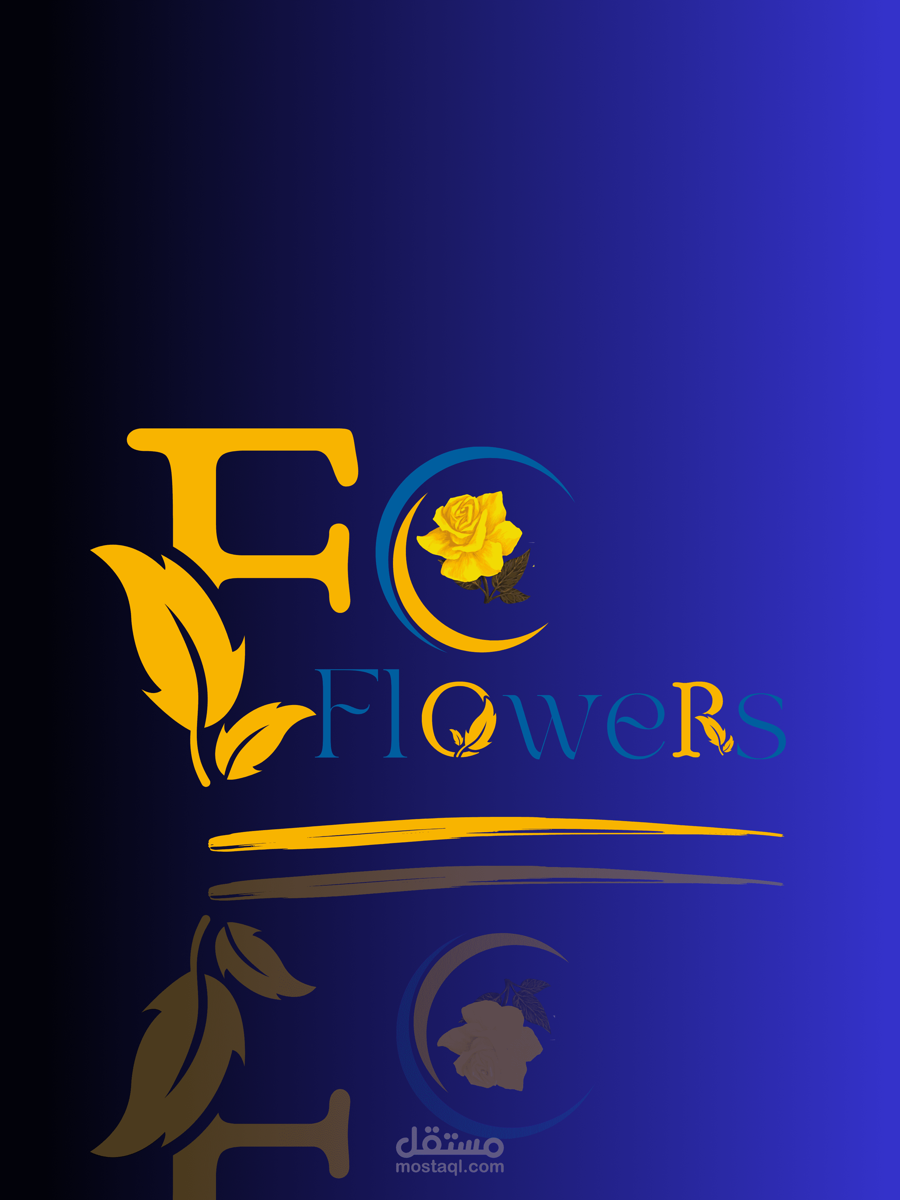 تصميم لوجو لمشروع flower