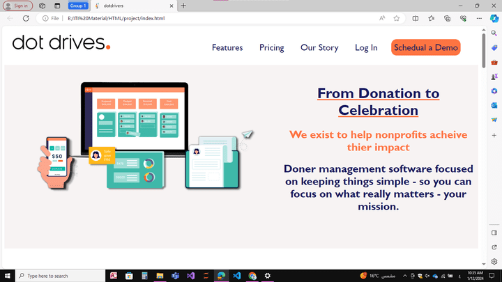 Dot Drives website
