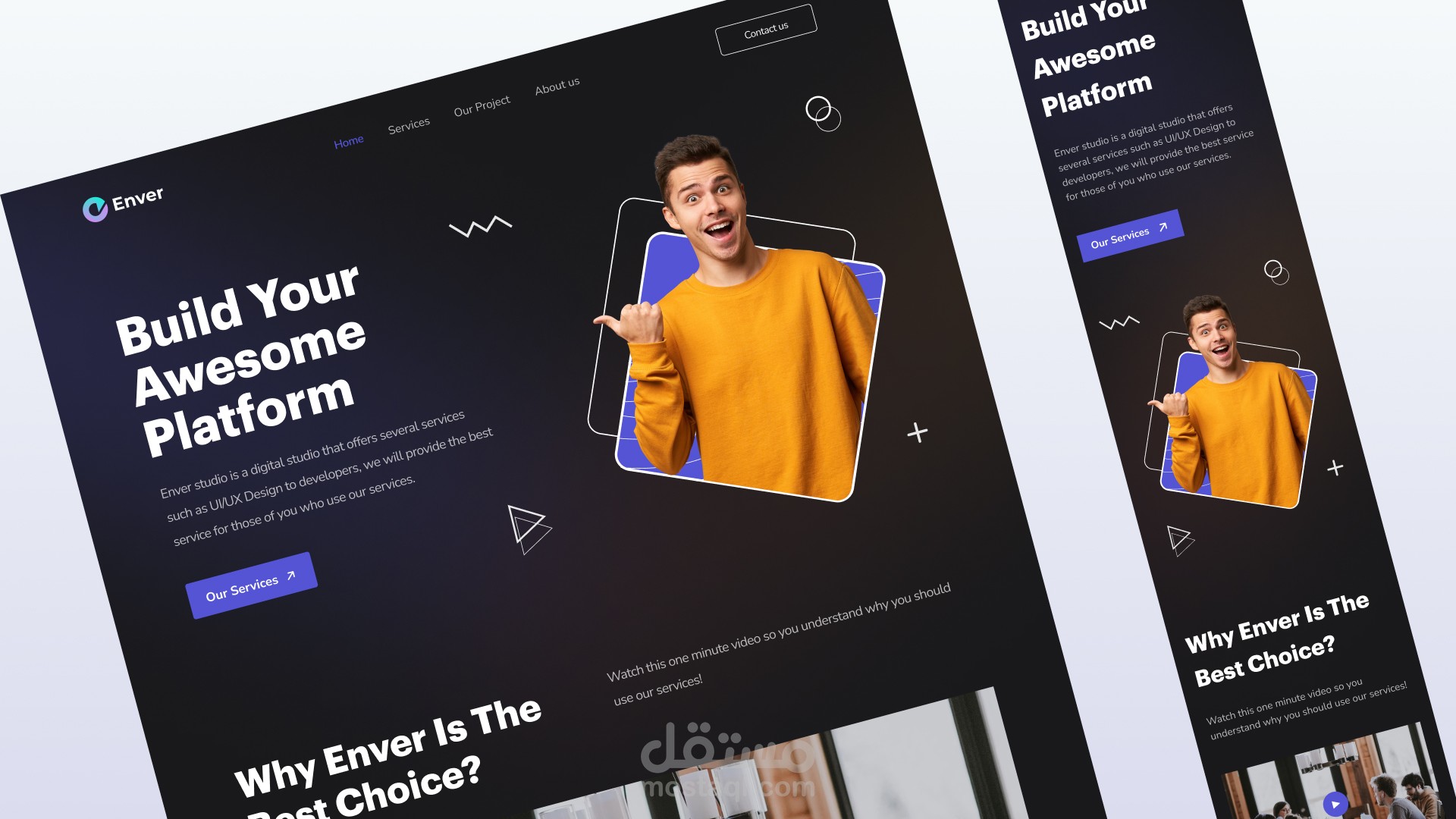Responsive landing Page | مستقل