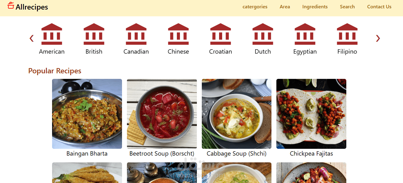 Allrecipes Website