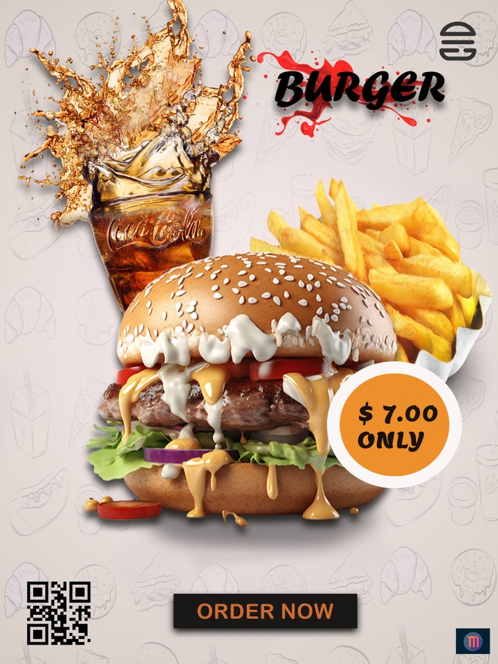 Burger banner design