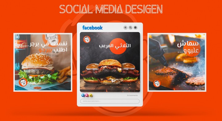 Bergo burger I social media desigen