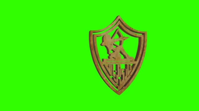 3D logo rotation motion green screen