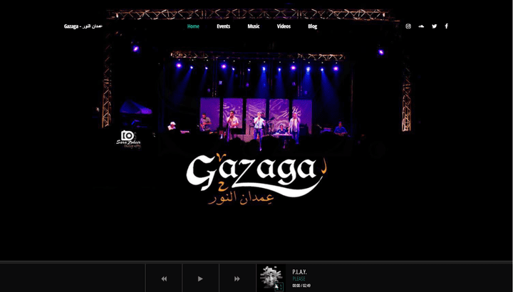 gazaga band website