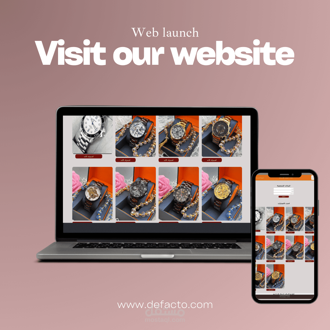 صفحة هبوط لعرض المنتجات  بلغات html,css,js