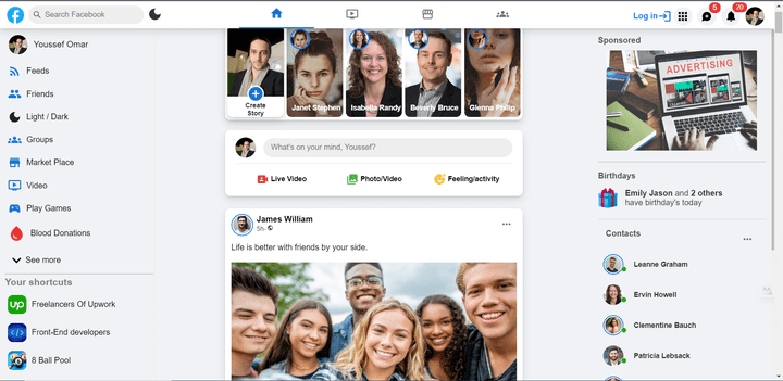 Facebook clone