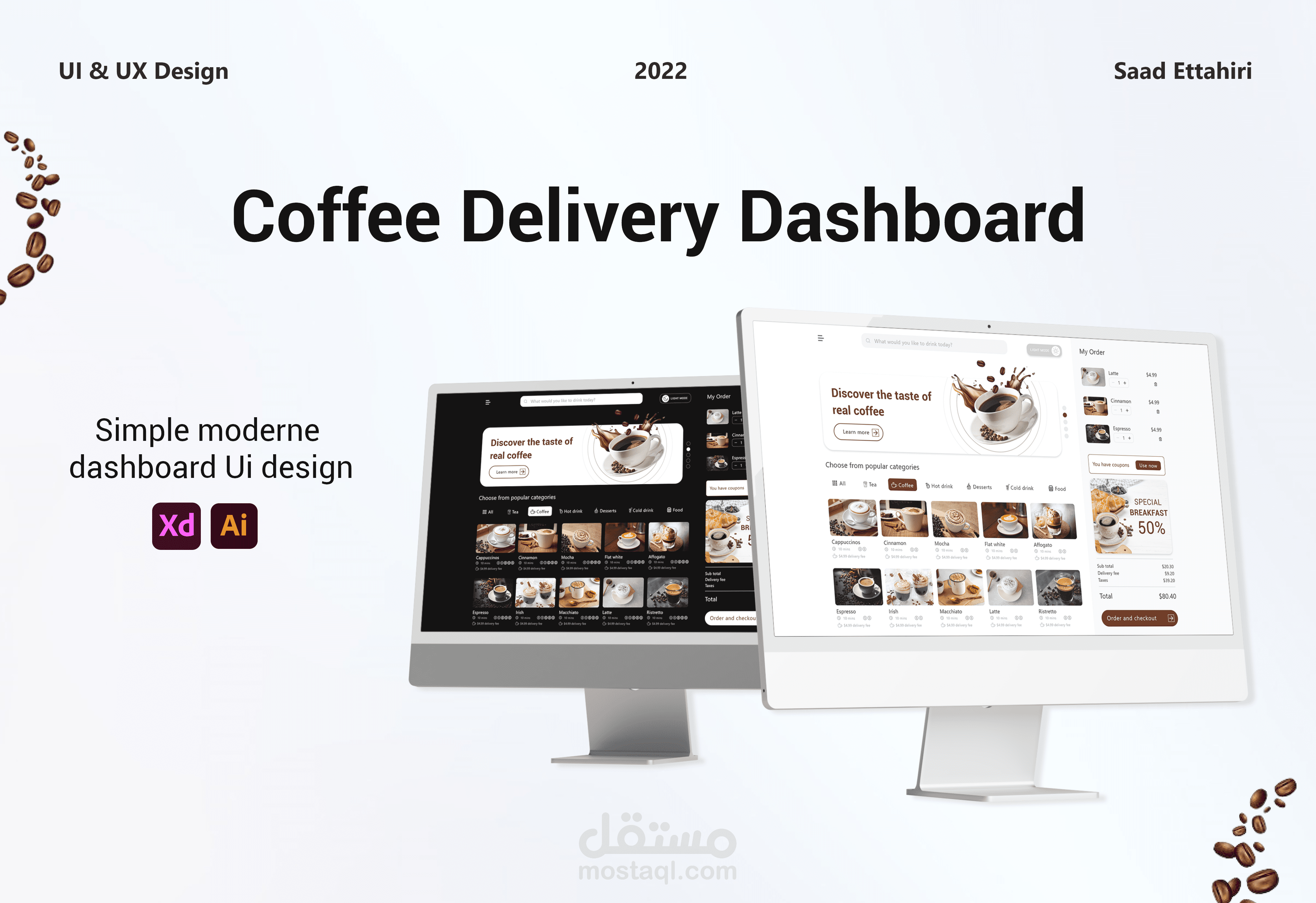 Coffee Delivery Dashboard UI/UX Design