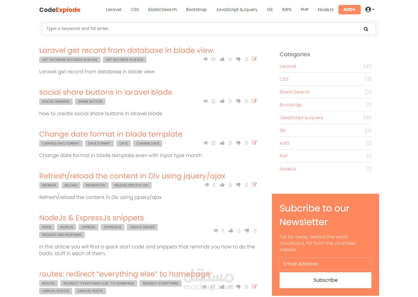 برمجه موقع متكامل لحفظ الاكواد البرمجية للمستخدمين واستضافته على سيرفر خاص