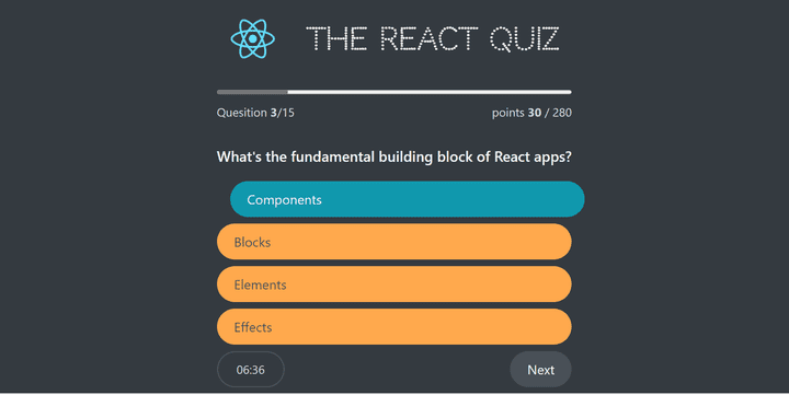 Quiz App /React JS