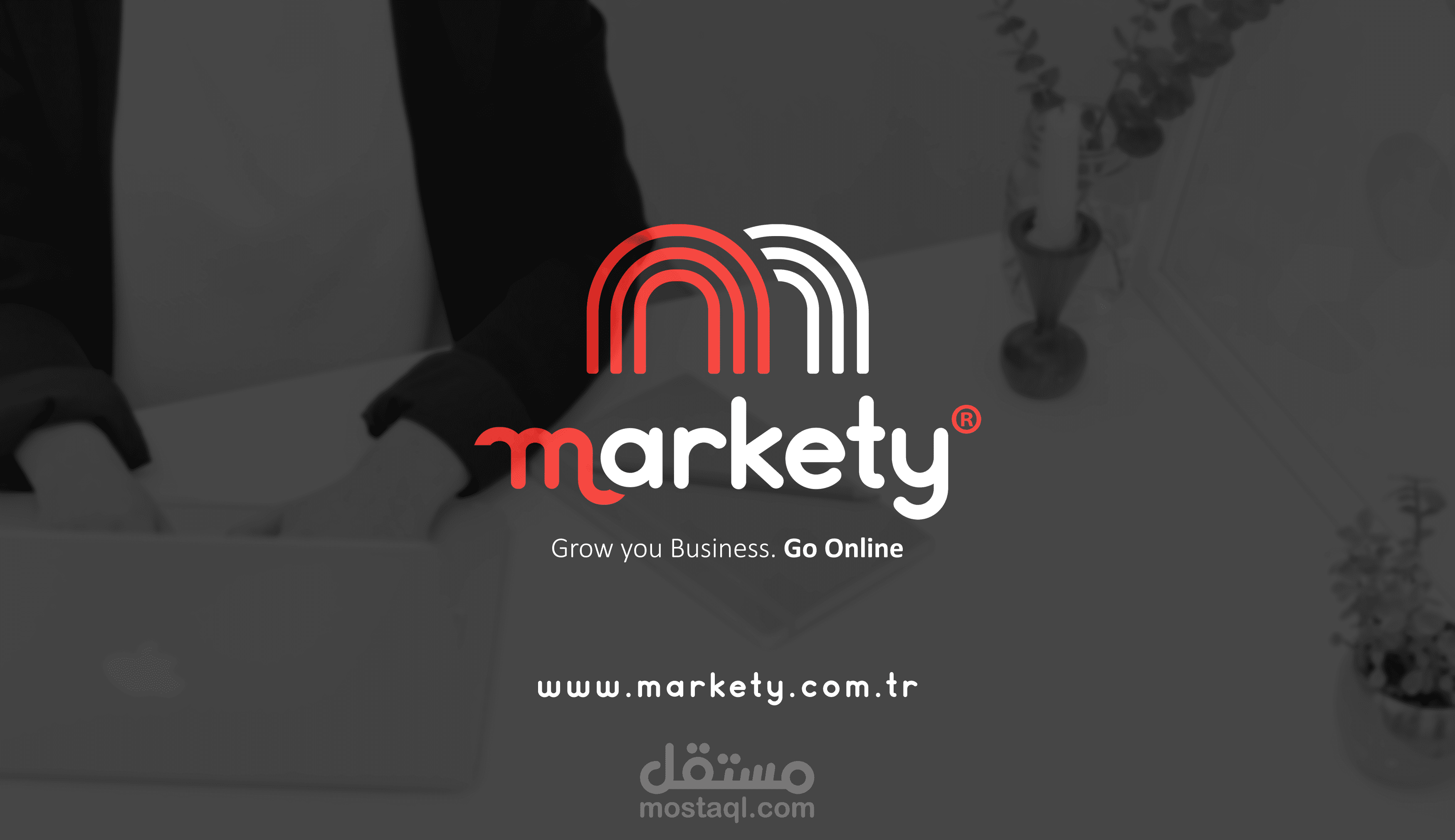 تصميم العلامة التجارية لشركة ماركتي markety للتسويق الإلكتروني