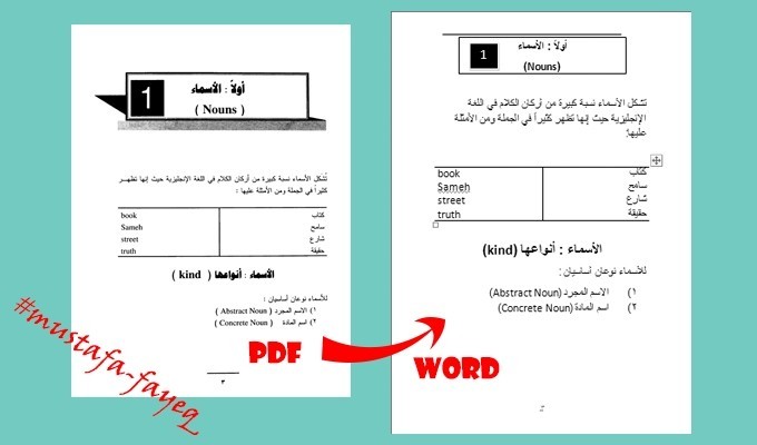 تفريغ أكثر من 200 صفحة من pdf إلى Word