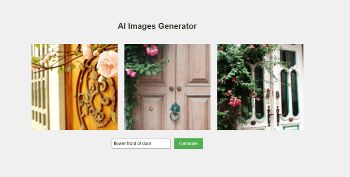AI Image generator using Html5 css3 ES6(Java-script)