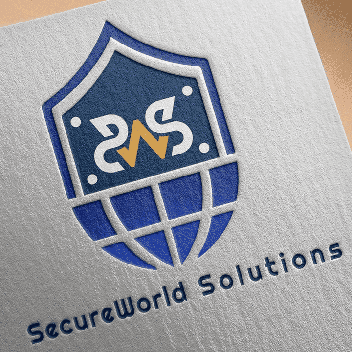 شعار شركة secureworld solutions للأمن السيبراني