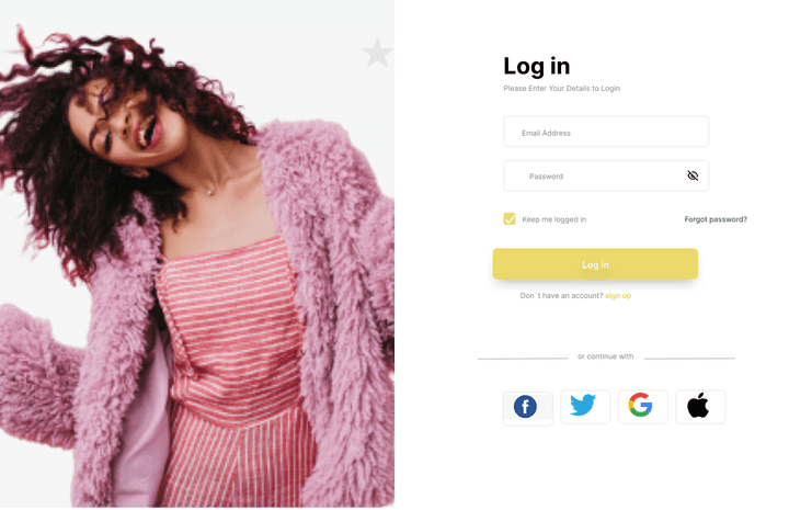 Website fashion with figma