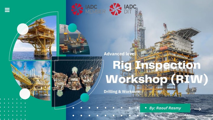 تصميم بيزنتيشين PowerPoint بشكل جذاب و رائع و يتناسب مع الموضوع rig inspection