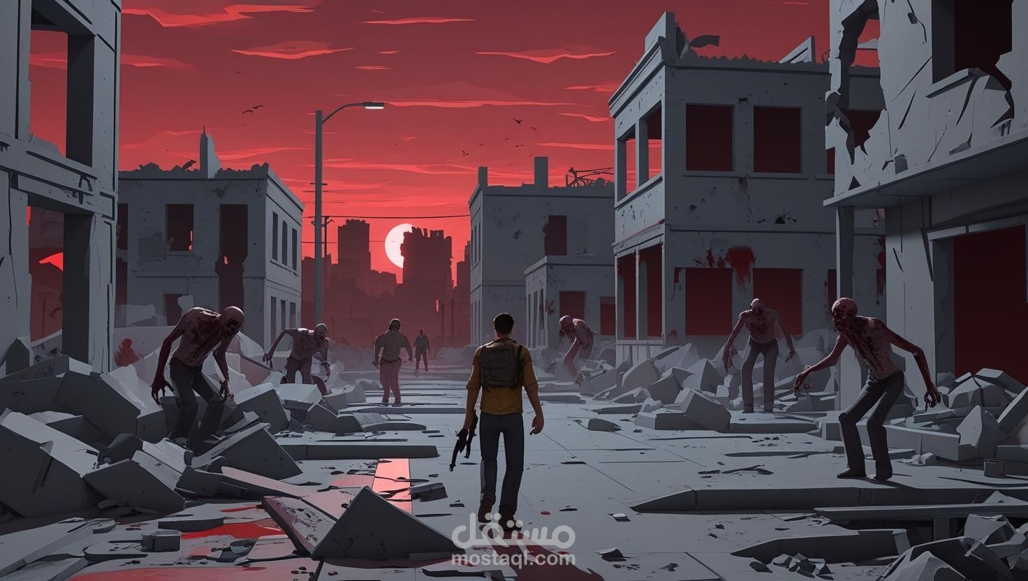 لعبة النجاة من الزومبي (Unity) باستخدام أصول مجانية