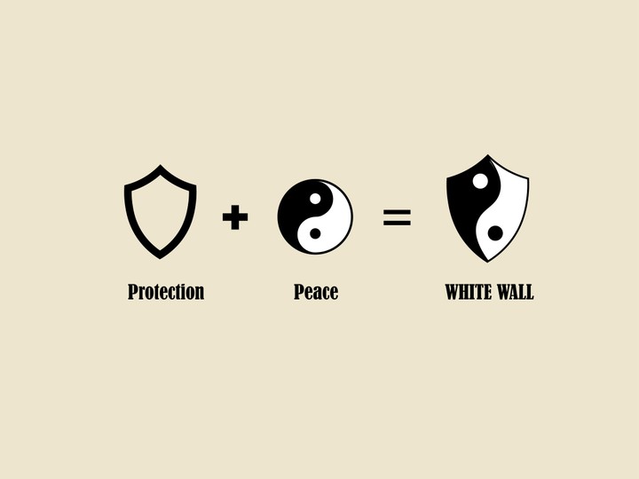 White wall logo design