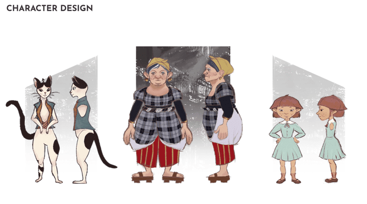 character design 2D & 3D modeling - Ommy Sissy Story