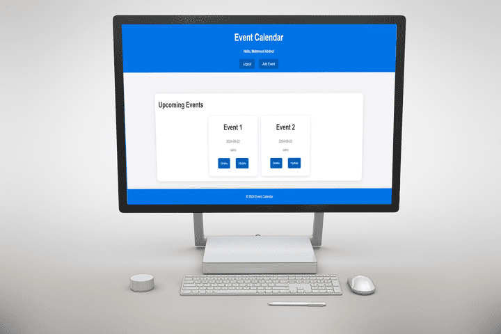 تطوير موقع تقويم لأهم الاحداث القادمة باستخدام لغة PHP